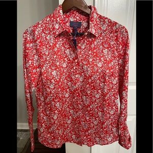 Never worn. J.Crew Liberty button down shirt. Runs one size smaller than normal.